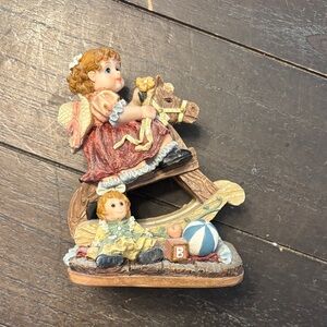 No Brand Figurine on Rocking Horse